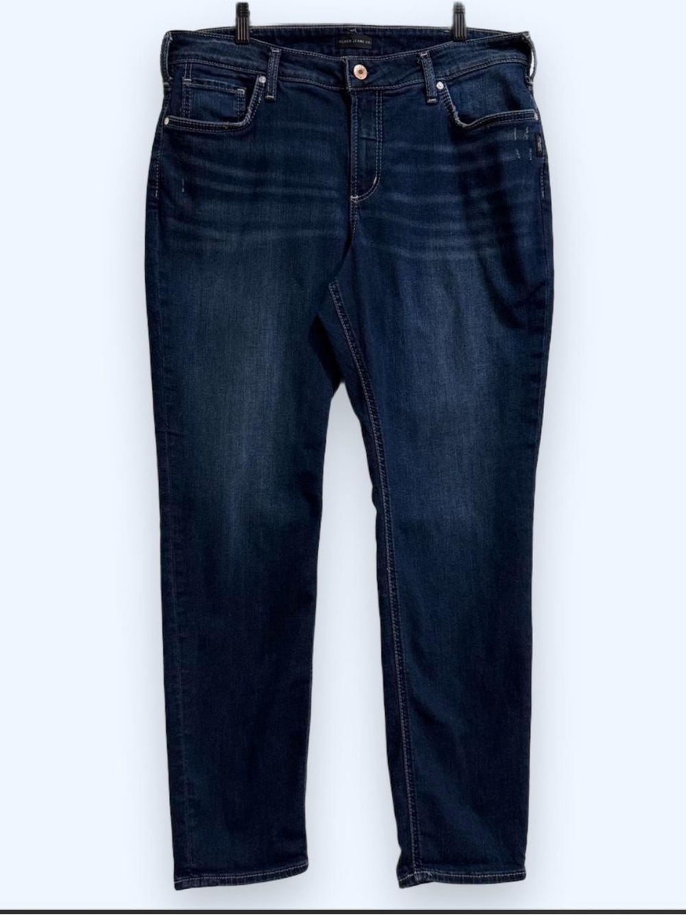 Silver Jeans Dark Indigo Boyfriend Jeans 16